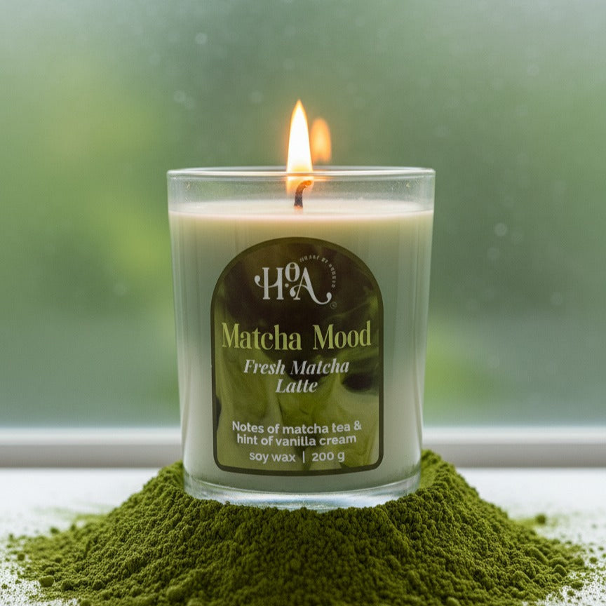 matcha tea latte scented candle