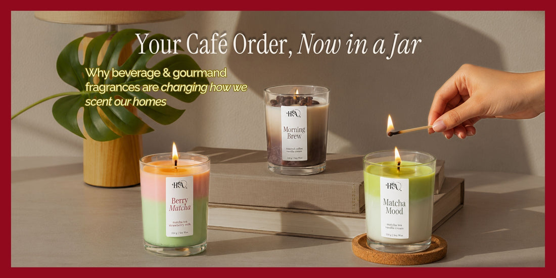Cafe scent style scented candles