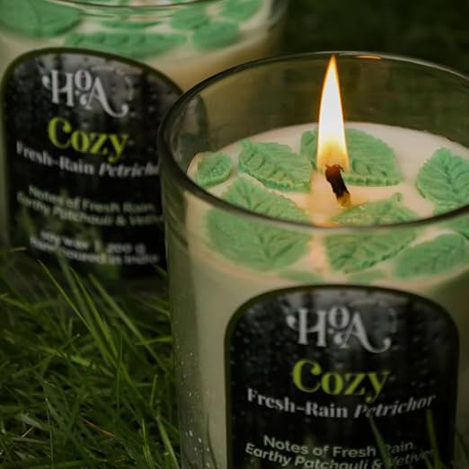 Cozy Candle- Smell of Rain | Petrichor Fragrance