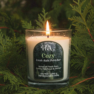Cozy Candle- Smell of Rain | Petrichor Fragrance