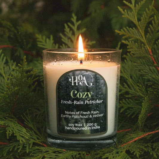 Cozy Candle- Smell of Rain | Petrichor Fragrance
